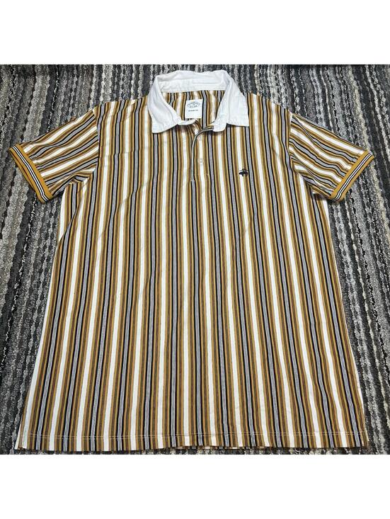 Brooks Brothers Other - Brooks Brothers Polo Shirt Regent Mens Small Yellow Striped Button Down